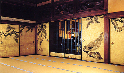 重要文化財　「山水図襖絵」（部分）