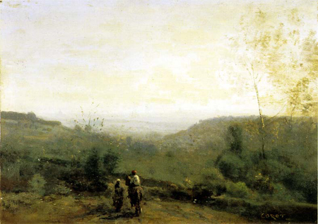 朝、霧の効果 ジャン＝バティスト＝カミーユ・コロー 1853年