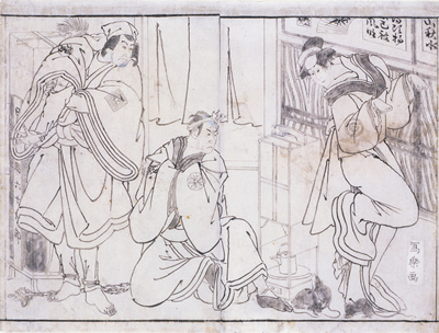 二世市川門之助　四世松本幸四郎　四世岩井半四郎