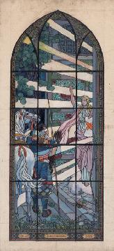 【重要文化財】 慶應義塾図書館ステンドグラス原画