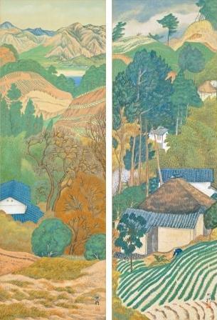 島二作（早春・冬の丘）