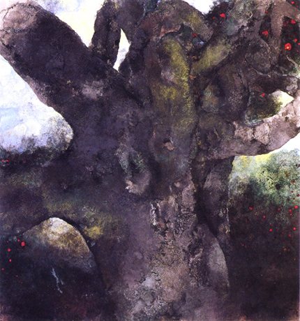 日本画 椿樹［ちんじゅ］