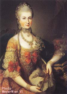 ハプスブルク家皇女マリア・クリスティーネ （1742-1798）の肖像