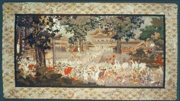 日光祭礼図綴織壁掛【にっこうさいれいずつづれおりべかけ】 