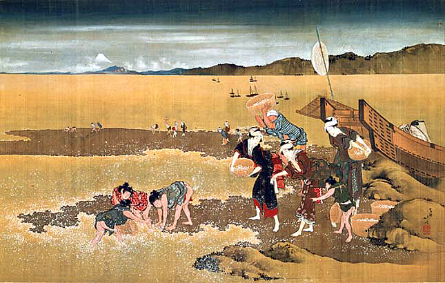 重要文化財　潮干狩図