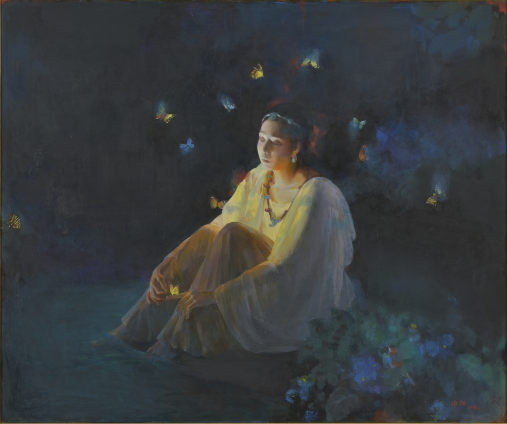 洋画　≪沼河比売命（古事記より）≫