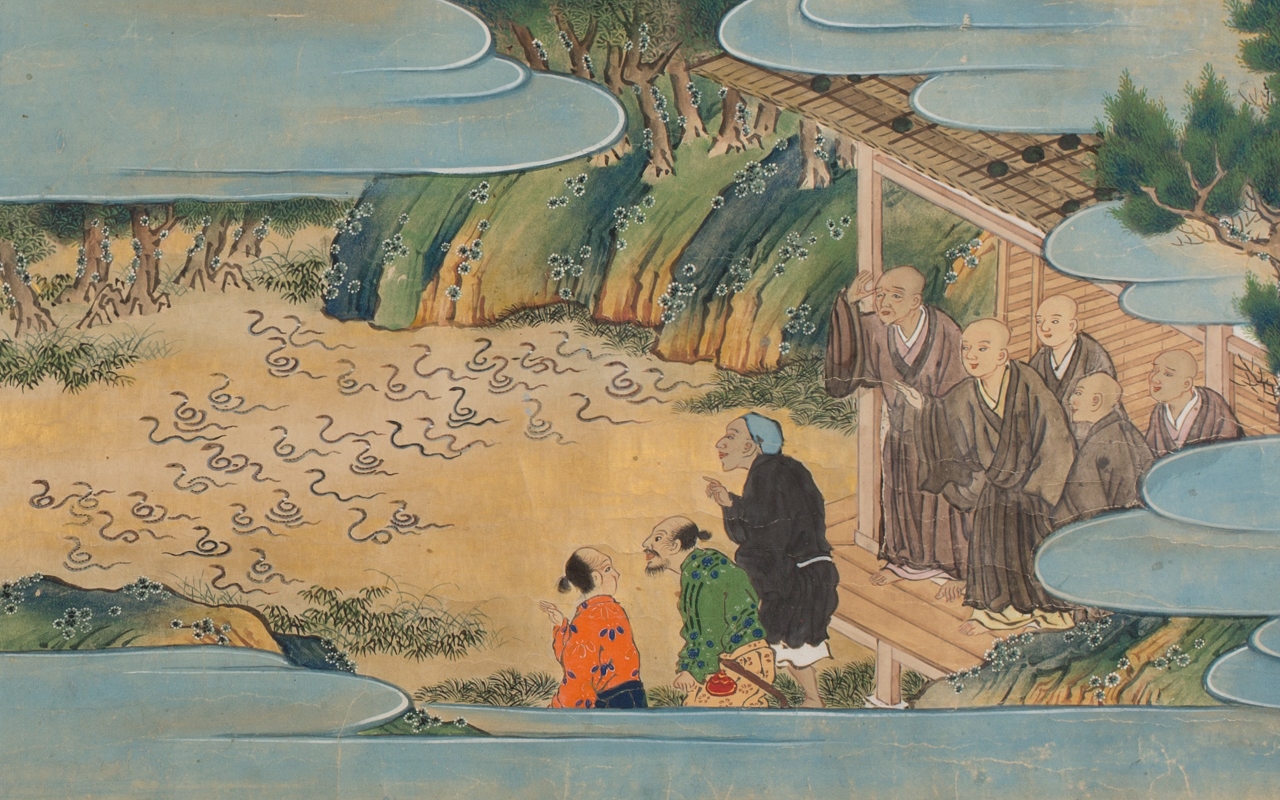 二尊院縁起絵巻（下巻・部分） 