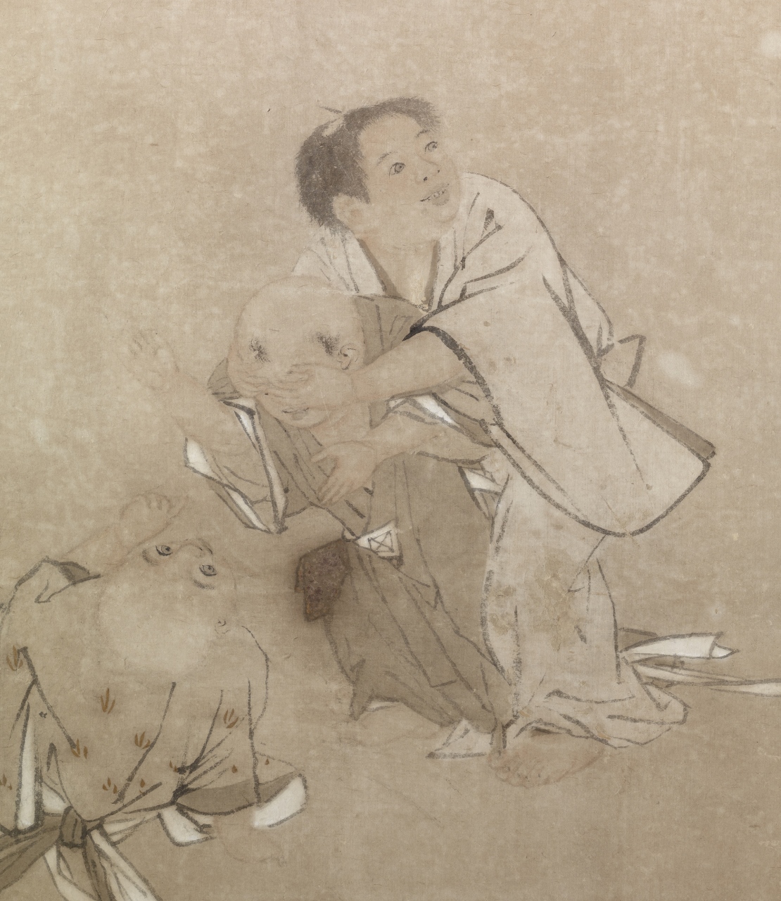 芭蕉童子図屏風（部分） 