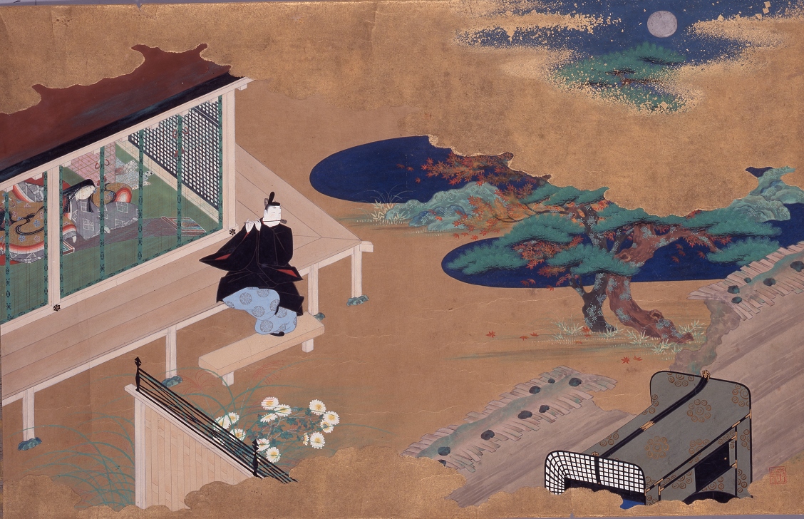 源氏物語絵巻（げんじものがたりえまき）（部分　〈帚木〉）