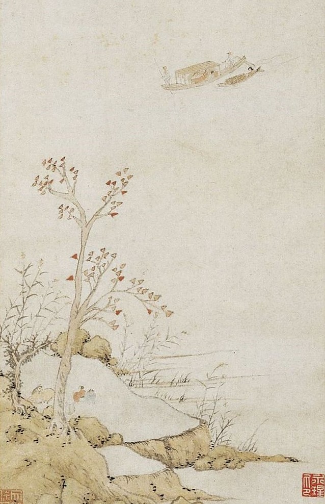 文嘉　琵琶行図（部分）