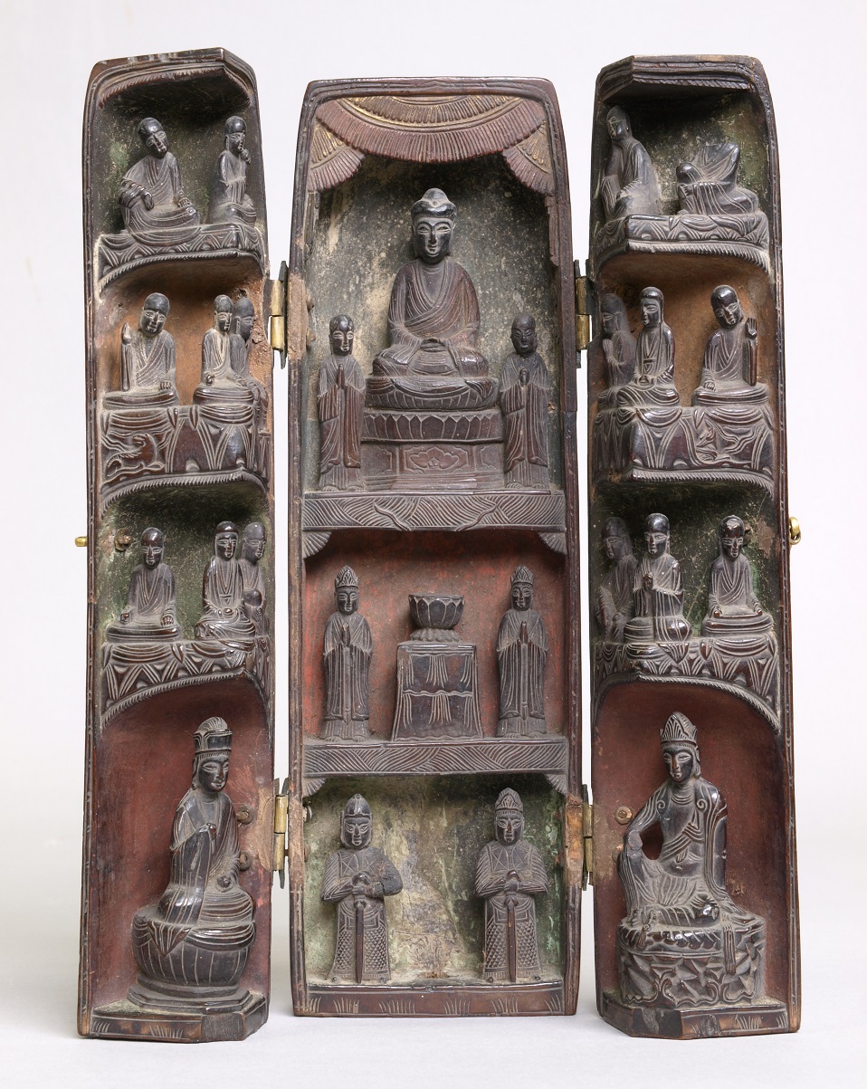 木造　諸尊仏龕