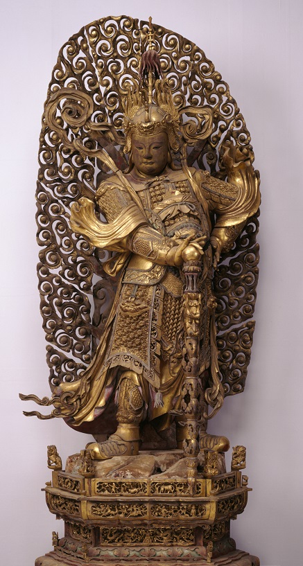 木造　韋駄天立像