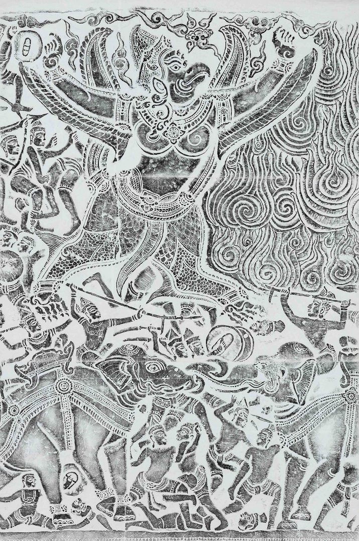 《火を消す聖鳥ガルダ》