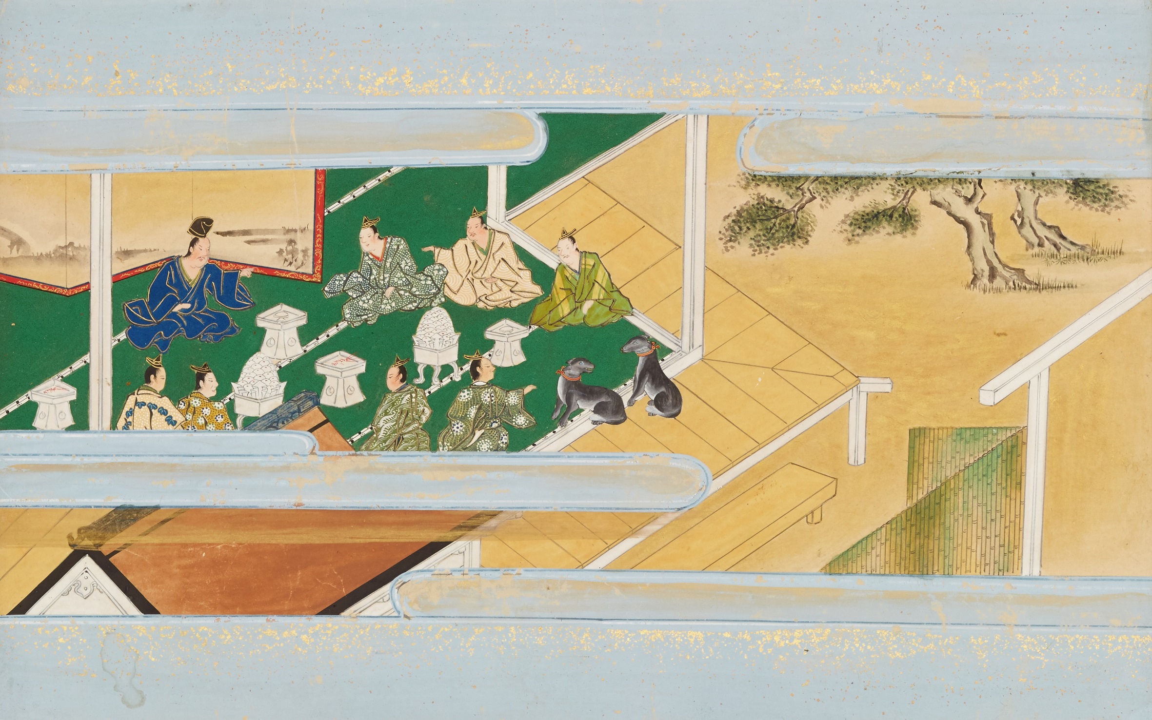 《犬寺縁起絵巻》（下巻・部分）