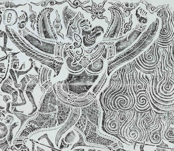 受贈記念 アンコール・ワットの拓本