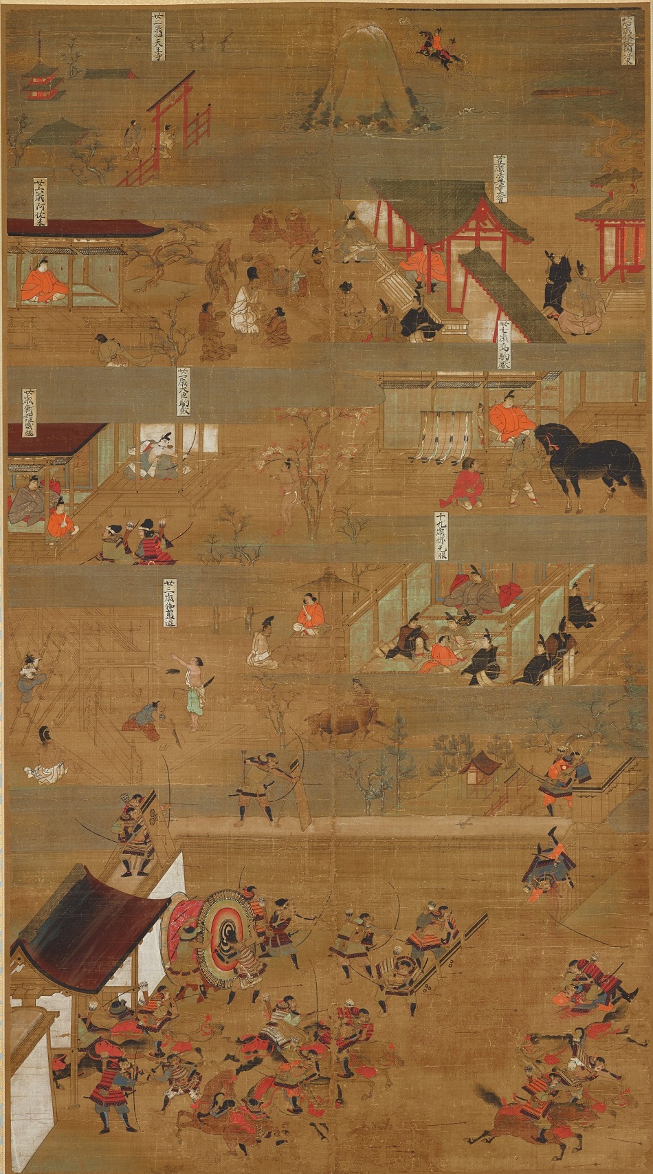 重要文化財 聖徳太子絵伝  第3幅 　大阪・四天王寺