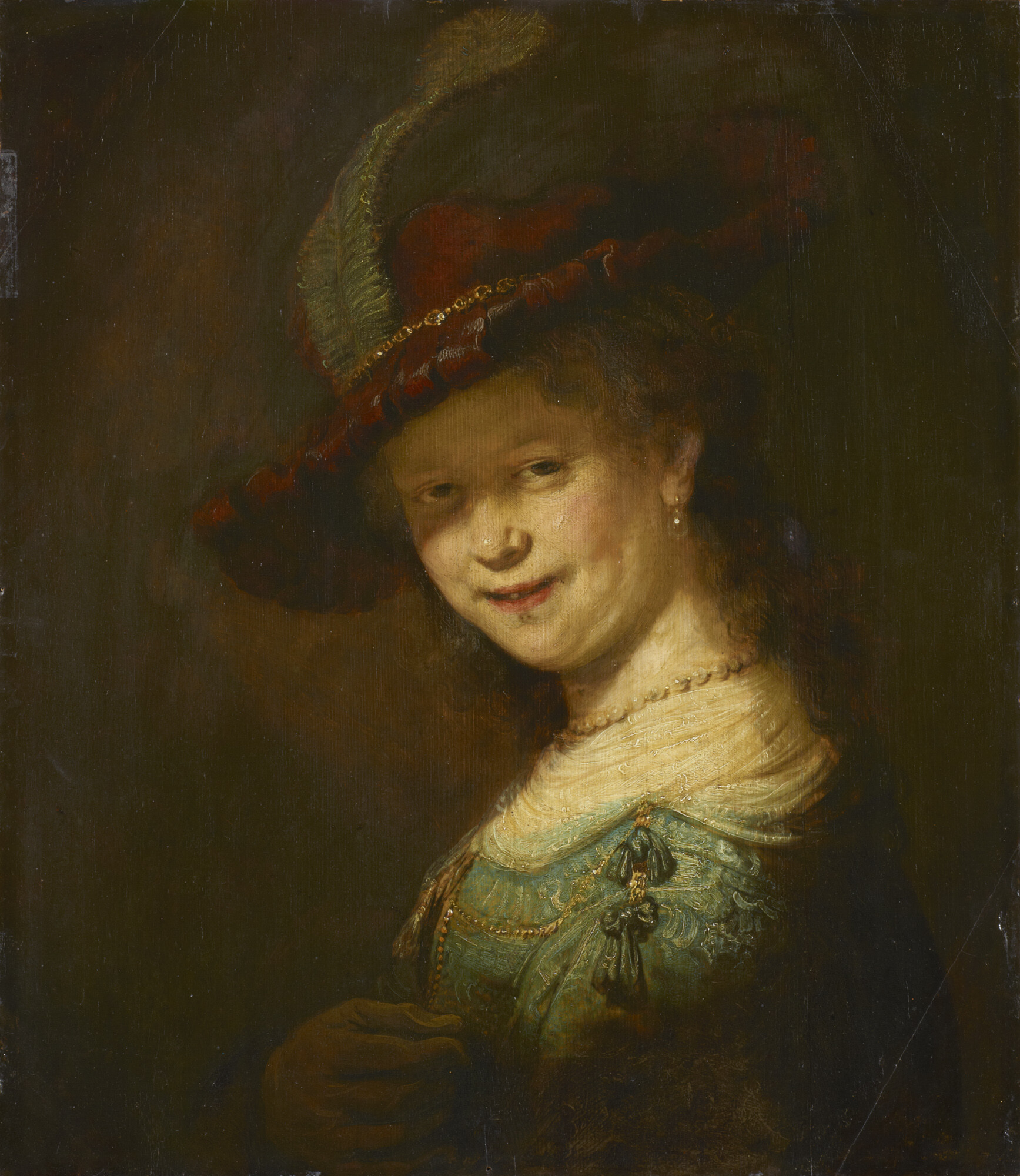 レンブラント・ファン・レイン 《若きサスキアの肖像》 