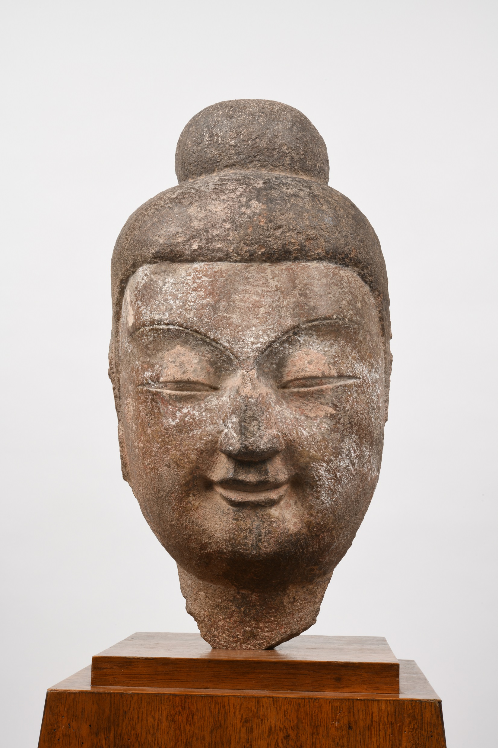 石造　如来立像頭部　